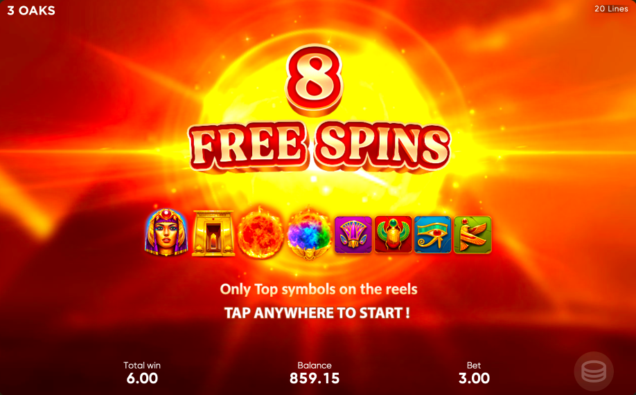 Egypt Fire: Hold and Win by 3 Oaks free spins