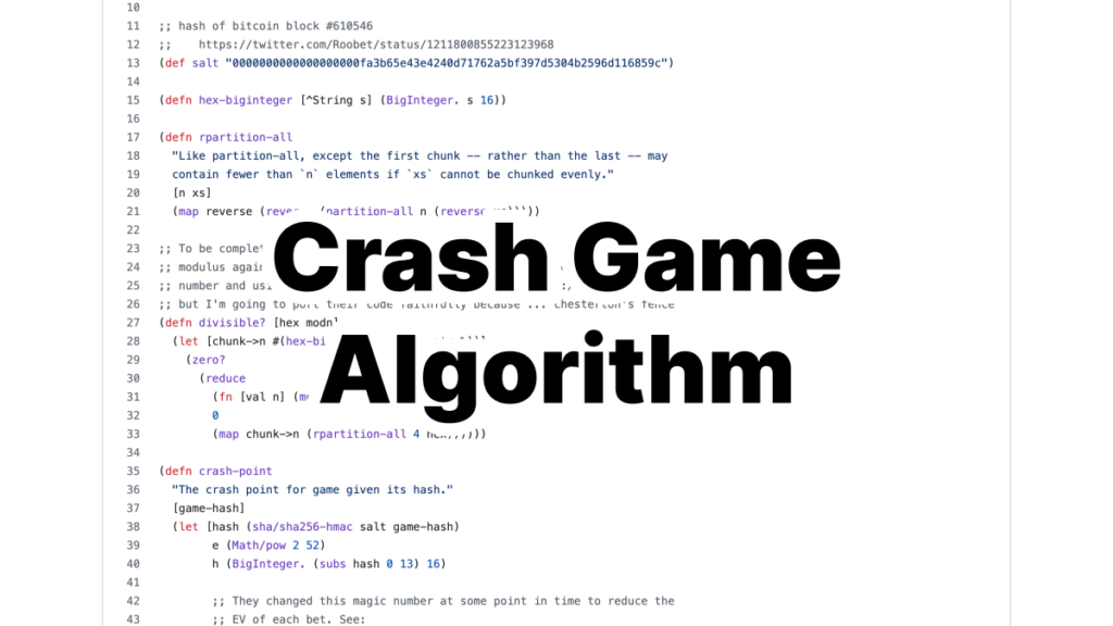 Crash Game Algorithm