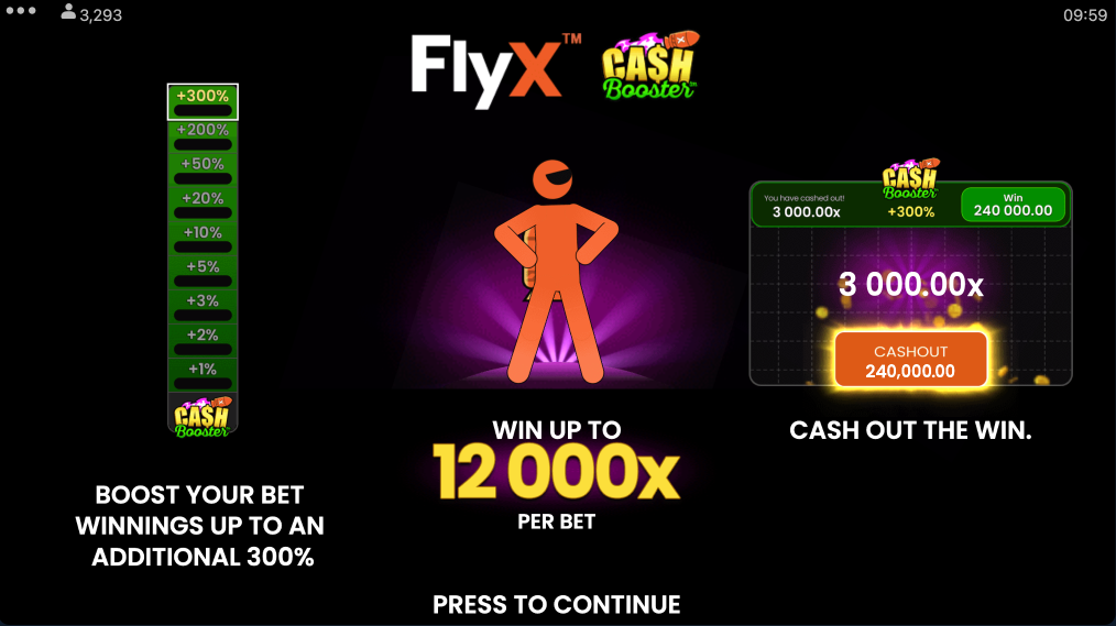 FlyX Cash Booster Rules