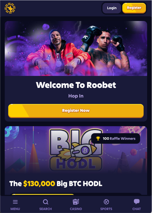Roobet Casino on Mobile